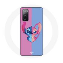 Coque pour Samsung Galaxy S20 FE Stitch et angel bleu rose