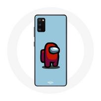 Coque pour Oppo A16 Among Us jeu vidéo Fond bleu