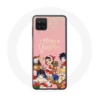 Coque pour Samsung Galaxy A12 Demon slayer merry christmas affiche Anime Manga