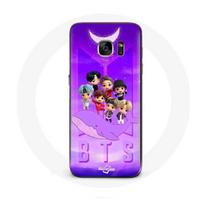 Coque pour Samsung Galaxy S6 BTS TinyTAN Animation Affiche RM Jin Suga J-Hope Jimin Jungkook Et V Ze