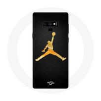 Case for Samsung Galaxy Note 9 Air Michael Jordan Yellow Logo