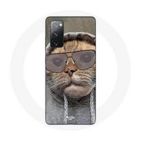 Coque pour Samsung Galaxy S20 FE Chat avec une capuche photo drole Animaux