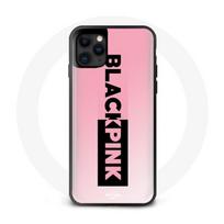 Coque pour Iphone 13 Pro Max Blackpink Groupe de K-pop Logo Noir Rose Fond Rose juoda