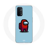 Coque pour Oppo A74 Among Us jeu vidéo Fond bleu mėlyna