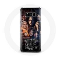 Coque pour Samsung Galaxy S8 Game of Thrones Saison 8 Le Trône de Fer L'affiche de L'équipage Logo A