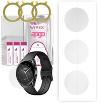 3x apgo Hydrogel Screen Protector for Xiaomi Watch S2 46 mm, Hydrogel Film, with positioning layer easy installation
