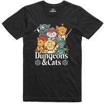 Rpg Funny Dungeons And Cats Role Playing Regular Fit Tee Unisex T-Shirt S