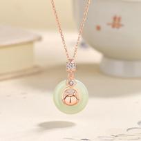Ping An Sagtis Drakono Metai Raudonos Virvelės Apyrankė Moteriška Sterlingų Sidabro Nauja Kiniška China-Chic Gyvenimo Metų Hetian Nefrito Rankų Virvelė Adjustable size