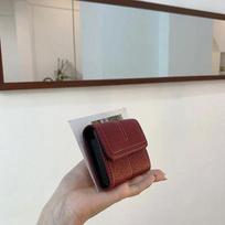 Women's Vintage Multi-function Solid Color Short Wallet Casual Soft PU Credit Card Bank Card Mini Purse 11.5*9*1.5cm juoda