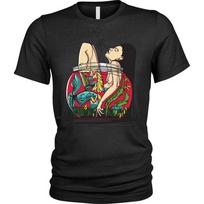 Aquarium Weird Fish Bowl Mermaid Unisex T-Shirt S