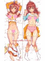 Dakimakura Anime pagalvės užvalkalas Kaho Komiya Kalėdinis dvipusis spausdintas pagalvės užvalkalas, apkabinantis kūną 40x120cm Peach Skin beige