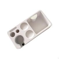 Coffee Filter Tamper Holder Stand Adjustable Barista Tool Anti Slip Espresso Organizer white