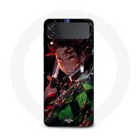 Samsung Galaxy Z Flip4 case Demon Slayer Tanjiro Kamado angry manga anime