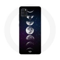 Coque Maniacase pour Samsung Galaxy A21s lune phase nuit etoile