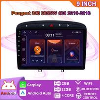 2+32GB 2 DSP Android Car Radio Multimedijos vaizdo grotuvas skirtas Peugeot 308 308SW 408 2010-2016 Navigacija GPS Carplay WiFi 4+64GB 2+32GB
