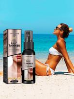 1 buteliukas 60 ml savaiminio įdegio purškiklis kviečių pavidalo bronzos spalvos, skirtas drėkinti, drėkinti ir maitinti odą, o tamsinti odos atspalvį one-size juoda