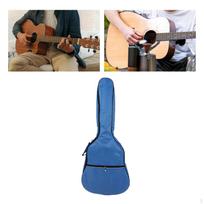 Guitar Gig Bag 41 inch Acoustic Carrying Case Oxford Fabric Travel Side Handle Waterproof mėlyna