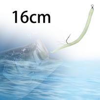 Žvejybinis kabliukas Minkštas masalas 16cm Stiprūs realistiški trolingavimo masalai ešeriams, upėtakiams žalia