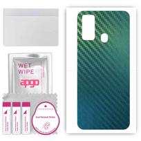 apgo apsauginė lipdukas-oda nugarėlei, suderinama su Ulefone Note 9P, apvyniojimo plėvelė, folija, vinilas - Raštas Anglies Pluošto Chameleonas CAKA1