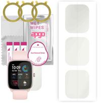 3x apgo Hydrogel Matte ekrano apsauga, skirta Amazfit GTS 4 Mini, Hidrogelinė plėvelė, Lankstus, Minkštas TPU su pozicionavimo sluoksniu, lengvas montavimas