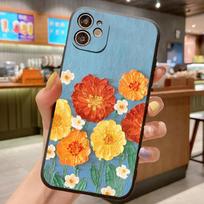 Painting Case For Samsung Galaxy Note 10 20 Plus Ultra Lite Note20 Note10 5G Flower Silicone Shockproof Back Phone Covers Cases For Samsung Note 10 gray