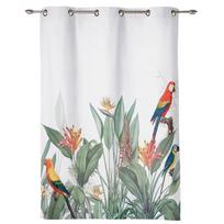 Boho Vintage Mandala Flower Windows Curtains Living Room Bedroom Window Treatments Household Kitchen Curtains 135W x 60H(cm) x1 white