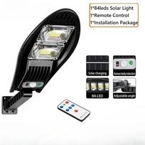 LED Saulės Šviestuvai Lauko Sodo Gatvės Šviestuvas Su Judesio Jutikliu ir Nuotolinio Valdymo Pultu Vandeniui Atsparus Sieninis Šviestuvas Garažui Prožektorius 777B-1000mah