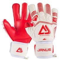 4 mm storio KONTAKTAI Latekso vartininko pirštinės Futbolo Futbolo Vartininko pirštinės 5 Pirštų apsauga Nuimama Dėvėjimui atspari Neslystanti size 7 red
