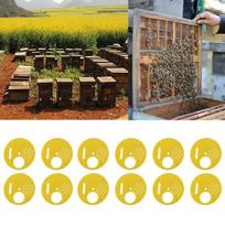 12pcs New Yellow Beekeepers Bee Hive Nuc box Entrance Gates Beekeeping Equipment beige