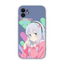 Cute Girl Izumi Sagiri Phone Case For IPhone 11 12 13 Pro Max X XR XSMax 6 6S 7 8 Plus SE 2022 Soft Square Color Phone Cover iPhone 13