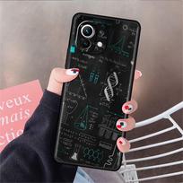 Meilė Chemija Matematika Funda dėklas skirta Xiaomi Mi 11 Lite 5G NE 11T Pro 10T 9T Note 10 12 12X 12S Ultra minkštas korpusas telefono dangtelis Mi Note 10 Pro black