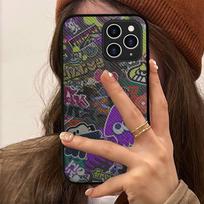 Pearl Switch Splatoon 2 Lambskin Phone Case Hard Leather Case for iPhone 11 12 13 Mini Pro Max 8 7 Plus SE 2020 X XR XS Coque iphone 8 plus gray