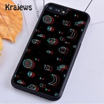 Krajews Trippy Art aesthetic Space Moon Phone Case Cover For iPhone 14 5 SE 6s 7 8 plus X XR XS 11 12 13 pro max Samsung S21 S22 Samsung S22ultra white