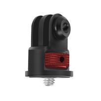 Camera Tripod Mount Conversion Adapter Simple Installation 360-Degree Adjustment Anti-slip Grip Pad Action Camera Stabilizer Bracket raudona juoda spalva