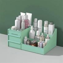 Hot Drawer Makeup Storage Box Dormitory Finishing Plastic Shelf Cosmetics Skin Care Dressing Table Desktop Lipstick Organizer