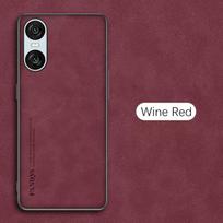 Ėriuko odos matinis dėklas, skirtas Sony Xperia 1 VI 5G TPU minkštas rėmelis Protect Fundas, skirtas Xperia10 VI 10VI VI10 Xperia10Vi 5G 2024 m. For Sony Xperia 10VI raudona