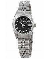Mathey-Tissot Mathy II Stainless Steel Black Dial Quartz D710AN Women's Watch juoda