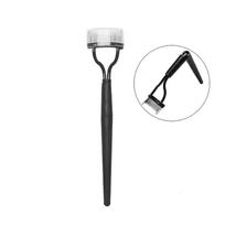 1pc Eyelash Separator Metal Teeth Foldable Eye lash Curler Beauty Makeup Stainless Eyelashs Brush Comb Mascara Curl Make up Tool gray