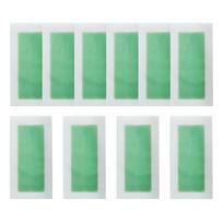 40x Hair Removal Wax Strips Double Sided Waxing Paper Removal Strips Home Waxing Set for Body Lip Eyebrow Underarm Face Bikini white