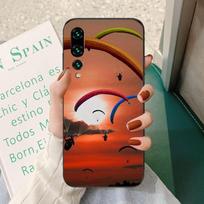 Paraglider Phone Case For Huawei P50 P40 P30 Pro Lite P Smart 2021 2019 Magic 3 Soft Black Phone Cover Huawei Magic 3 Pro blue