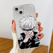 Case for iPhone SE X XS 12 Mini 8 7 6S 11 Pro Max XR 14 Plus 13 13 Mini 12Pro Max 12 Soft Silicon Cases Anime Jujutsu Kaisen iPhone 6Plus(6SPlus) gray