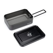Outdoor Lunch Box Aluminum Alloy Food Container Travel Bento Box for Outdoor Camping Hiking juoda