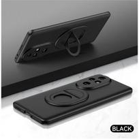 Dėl Honor 200 Pro100 Pro 90 80 Automobilinis Magnetinis Nematomas Stovas Laikiklis Telefono Dėklas Huawei Honor Magic 6 Pro 5 Matinis TPU Smūgiams Atsparus Dangtelis Bamperis For Honor 200 Pro juoda