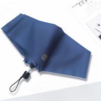 180G three-fold portable business umbrella vinyl UV protection sunscreen 6 bone large UV protection aluminum gift box for men 108cm black