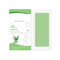 20Pcs/Pack  Hair Removal Depilatory Epilator Cold Wax Strips Paper Pad For Face Nonwoven white