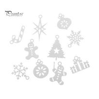 Xmas Tree Snowflake Gingerbread Man Cutting Die Scrapbook Car Mold Decor Tool sidabras