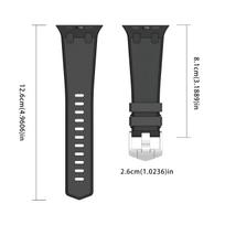 Tinka AppleWatch789 kartos ultra1/249mm SE obuolių silikoniniam ūkio ąžuolui, obuolių dirželiui 42/44/45/49mm juoda/pilka