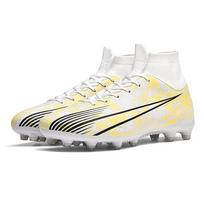 Football Shoes 35-47 Unisex Football Shoes   Long Spike Male Teen er Professional Artificial Grass Training Shoes Children's Football Boots 35 auksas