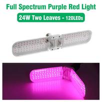 2/3/4 lapų LED sulankstomos viso spektro auginimo lempos 24/36/48 W sultingų gėlių ir daržovių šiltnamio sodinukų užpildymo lemputės 4m Flat plug