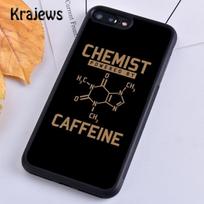 Krajews Science Chemistry Caffeine Phone Case Cover For iPhone 14 5s 6s 7 8 plus X XR XS 11 12 13 pro max Samsung S21 S22 ultra Samsung S22ultra gray